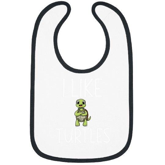 Turtle Pet I like Turtles Tortoise Sea Animal Funny 8 Bibs