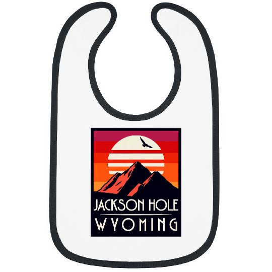vintages Jackson Hole Nature Park Wyoming Mountains Nature Bibs