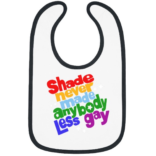 Never Made LGBT Anybody Less Gay LGBTQ Rainbow Pride Bibs