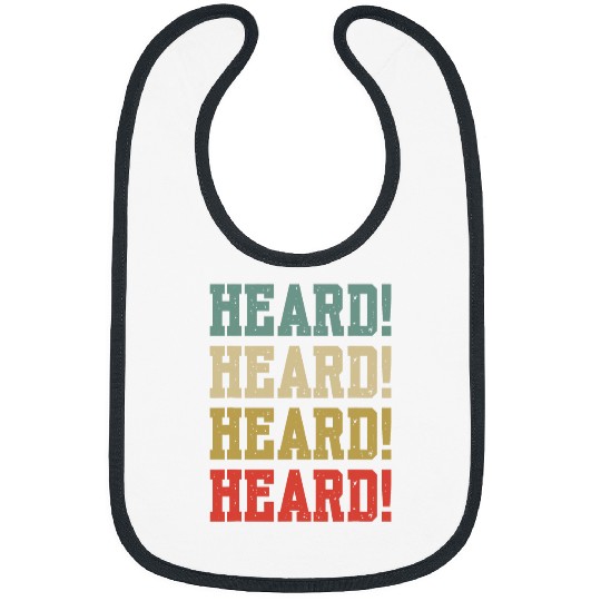 Heard 2Funny Saying Slang Restaurant Chef Cook Cooking Bibs