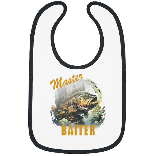 Master Baiter Funny Fishing Fisherman Fish Bass Fishing Bibs