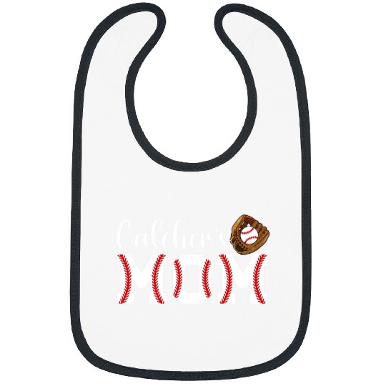 Catchers Mom Baseball Catcher Mom Baseball Catcher Mother Bibs