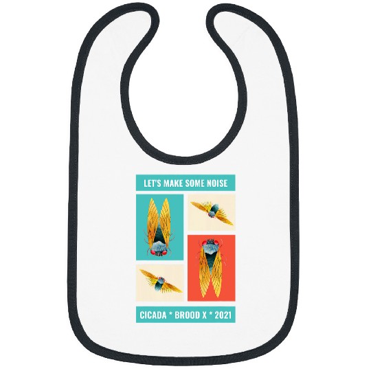 Cicada Brood X 2Lets Make Some Noise Entomologist Bibs