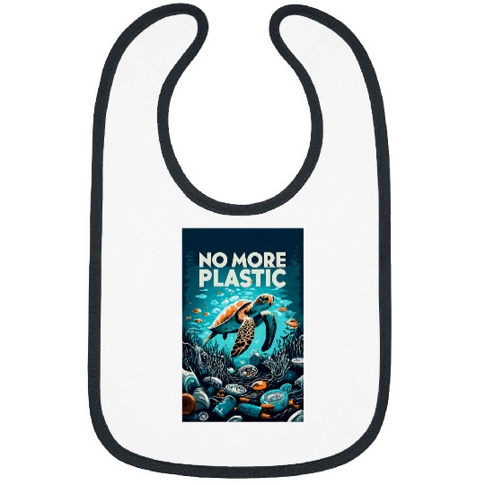 Turtle Pet No More Plastic Save the planet with this Sea Turtle Design Bibs