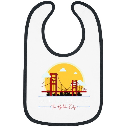 Albuquerque NM GoldenGate Bridge Bad Geography Stupid Humor Bibs