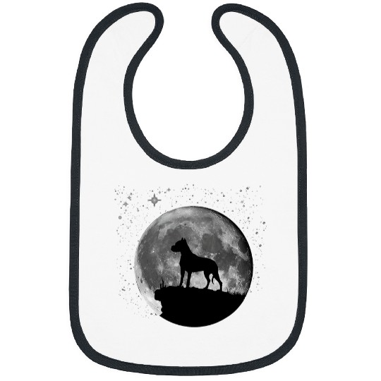 Argentine Mastiff Dog Moon Bibs