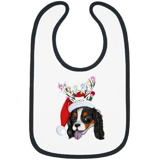 Christmas Lights Cavalier King Charles Spaniel Tee Bibs