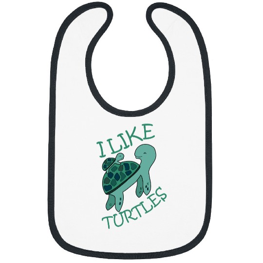 Turtle Pet I Like Turtles Tortoise Cute Baby Turtle Pet Owner Bibs