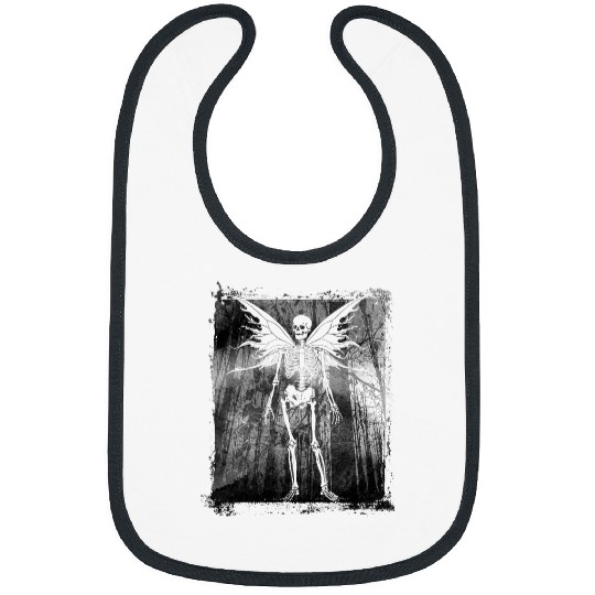 Butterfly Grunge Fairycore Aesthetic Skeletons Skull Goth Bibs