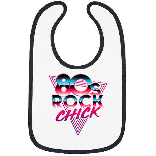 80s Rock Chick Rocker Rock and Roll Music Concert Lover Bibs