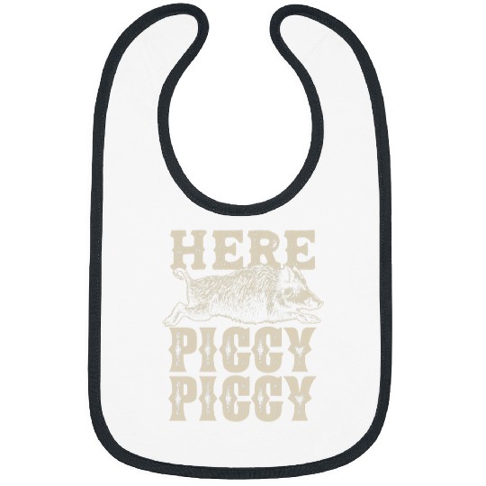 Here Piggy Piggy Boar Hunting vintages Pig Hog Hunter Bibs
