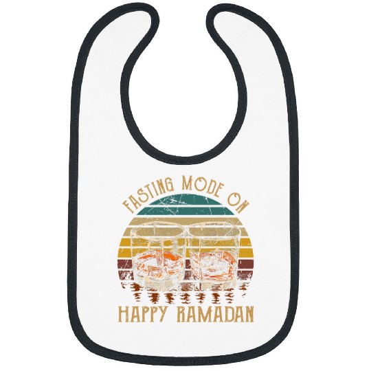 Fasting Mode On Happy Ramadan Whiskey Glasses Quotes Music Bibs