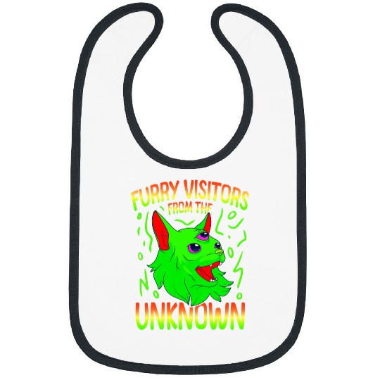 UFO UAP Space Funny Cat Unknown Flight Object Alien 1 Bibs
