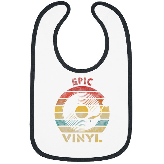 Epic Vinyl Retro Record vintages Music Bibs