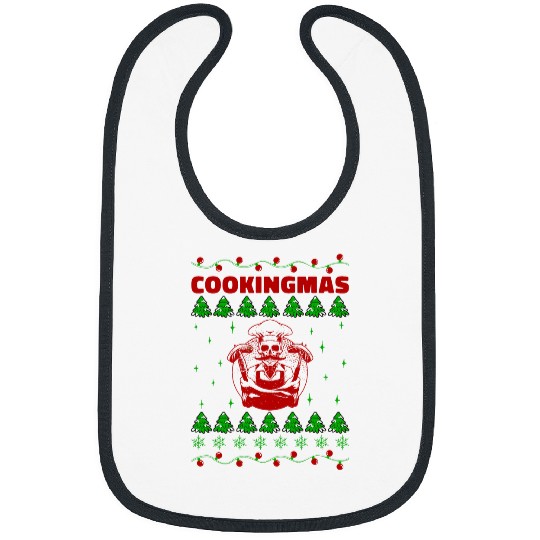 Christmas Skeletons Chef Cooking Cycling Racing xmass Design Bibs