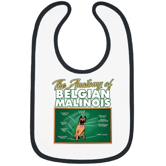 Anatomy Of A Belgian Malinois I Funny Mechelaar Bibs