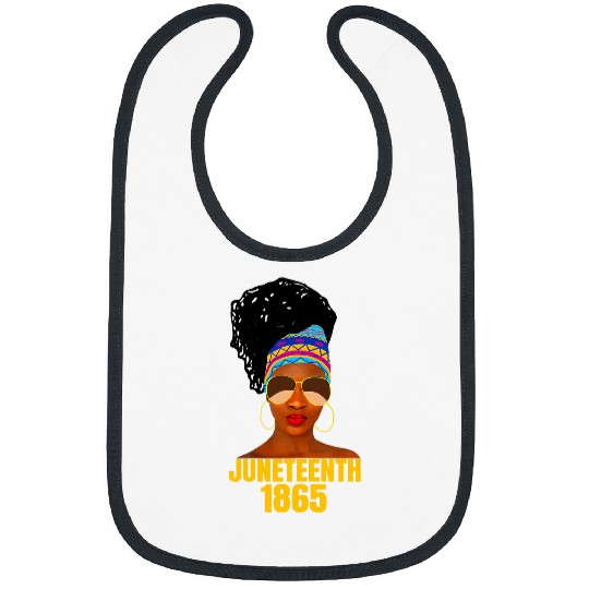 African American Melanin 1865 Juneteenth Woman 8 Bibs