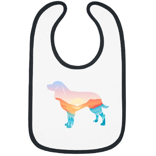 American Water Spaniel Nature Hiking Dog Sunrise Adventure Bibs