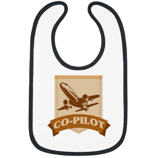 vintages Aviation Airplane Flying Airline Aircraft CoPilot 8 Bibs