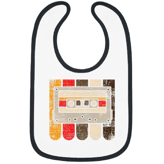 80s Music Lover Cassette Mixtape Eighties Retro Cassette Bibs