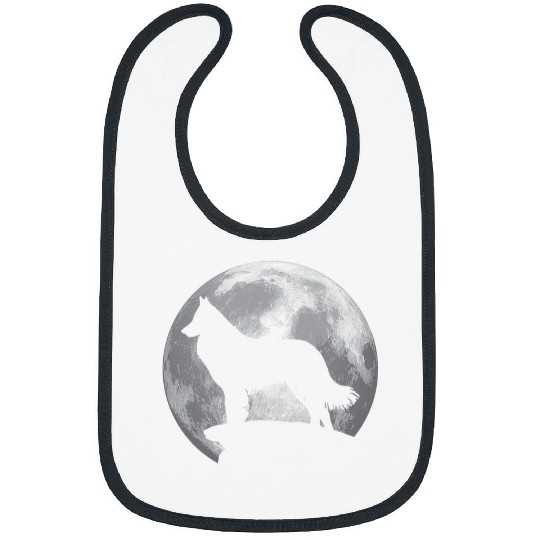 Belgian Shepherd Eclipse Full Moon Halloween Costume Bibs