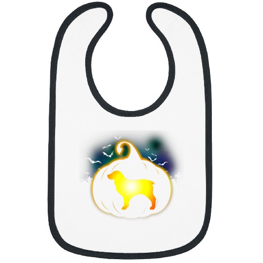 Boykin Spaniel Pumpkin Funny Halloween Bibs