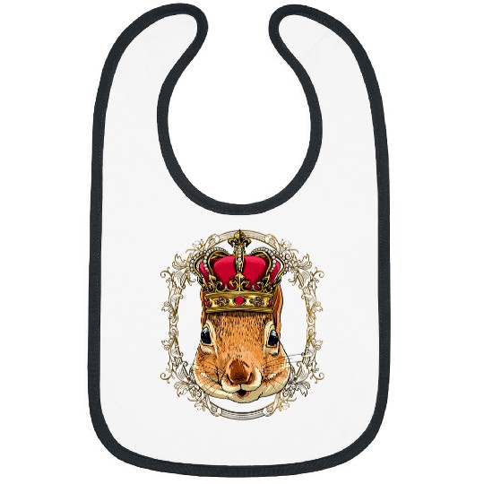 Squirrel Pet Royal Squirrel King Queen Princess Animal Squirrel Hunter Bibs