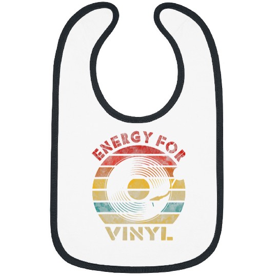 Energy for Vinyl Retro Record vintages Music Bibs