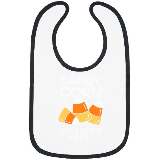 Lacrosse Gift Candy Corn Is Vegetable Right Funny Halloween Bibs