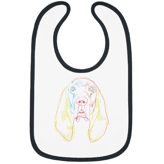 Colourful Dog Black and Tan Coonhound Bibs