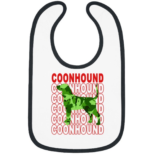 Coonhound Camouflage Style Streetswear Funny Gift Dog Lover Bibs