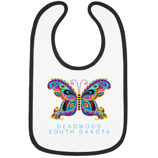 Deadwood South Dakota Souvenir Butterfly Graphic 21 Bibs