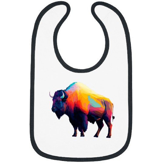 American Buffalo Native Wildlife National Park Bison Wyoming 1 Bibs