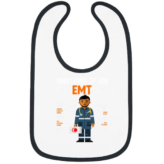 Anatomy Of An EMT Paramedic EMS Health Care Worker Bibs