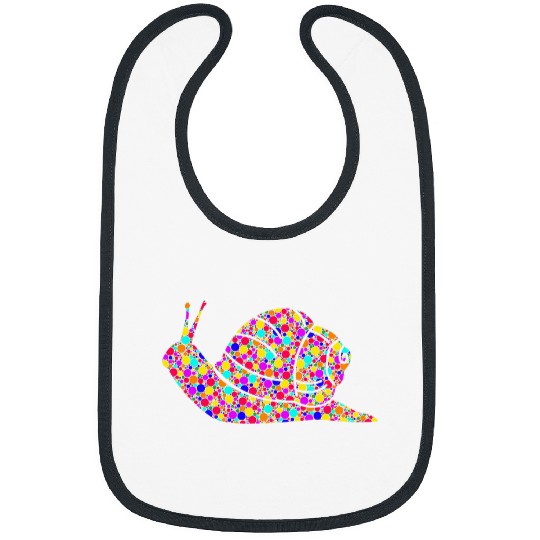 International Dot Day Colorful Dotted Snail Bibs