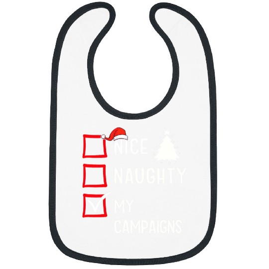 My Campaigns Nice Naughty Christmas Camping Bibs