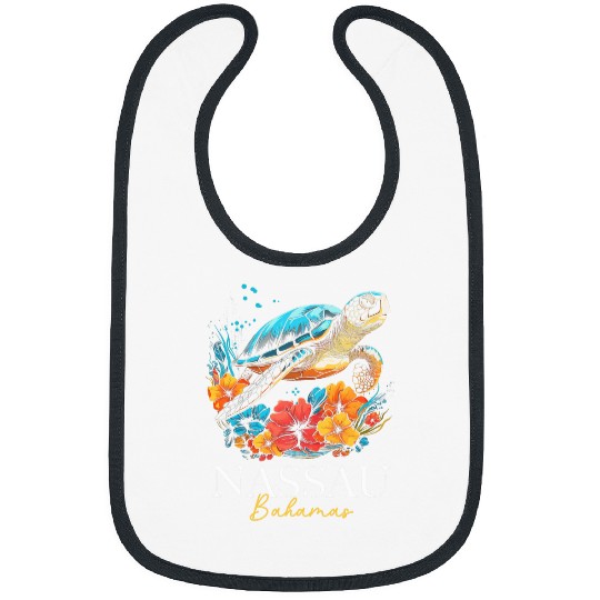 Turtle Pet Nassau Bahamas Sea Turtle Scubas Diving Surfer Souvenir Bibs