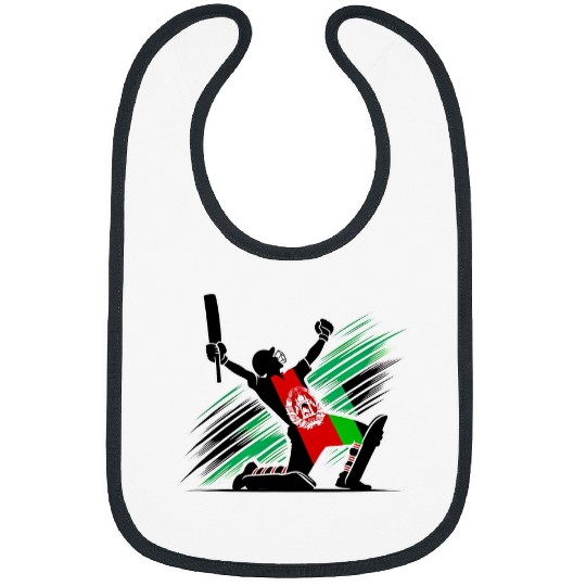 Afghanistan Cricket Team Spirit Silhouette Celebration Pride Bibs