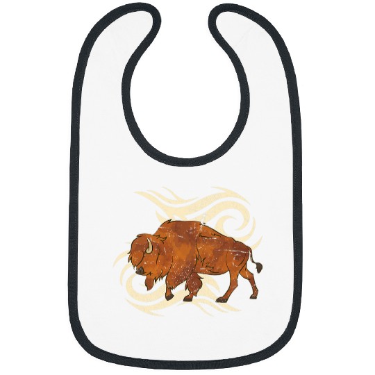 Animal Tribal American Bison Native American Buffalo Bibs