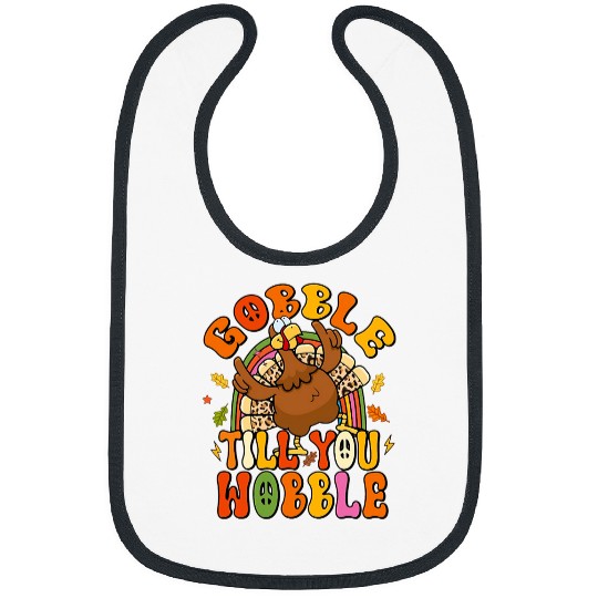 Lacrosse Gift Gobble Till You Wobble Family Thanksgiving Turkey Bibs