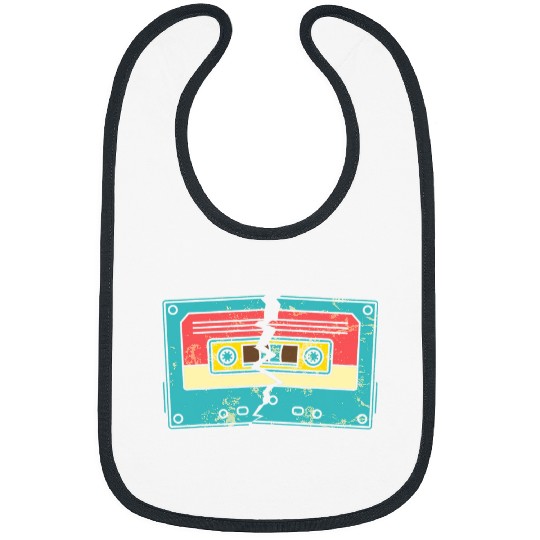 80s Music Lover 1980s Mixtape Retro Eighties Cassette Bibs
