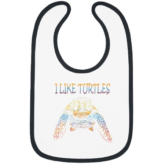 Turtle Pet I Like Turtles Tortoise Funny Turtle Pet Owner Bibs