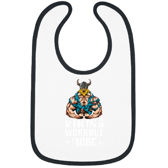 Viking Workout Mode Fitness Gym Muscles Valhalla Bibs