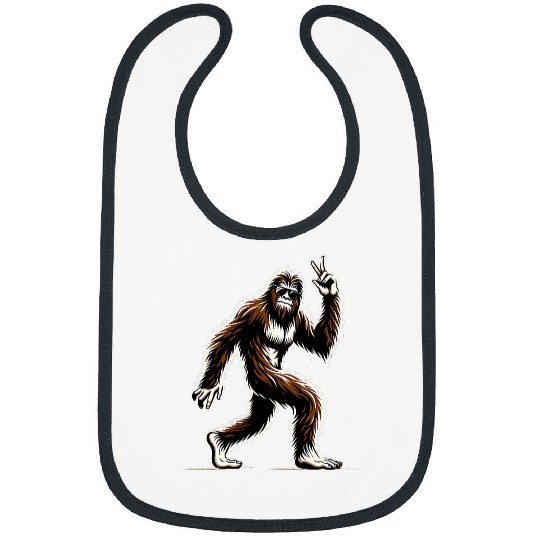 vintages bigfoots Sasquatch Gifts Father Day bigfoots Rock Roll Bibs