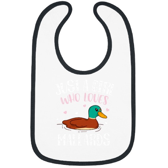 Duck Pet Just A Girl Who Loves Mallard Ducks Funny Mallard Duck Bibs