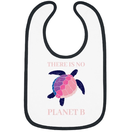 Turtle Pet no planet b turtle in sea graphic plus size vacation Bibs