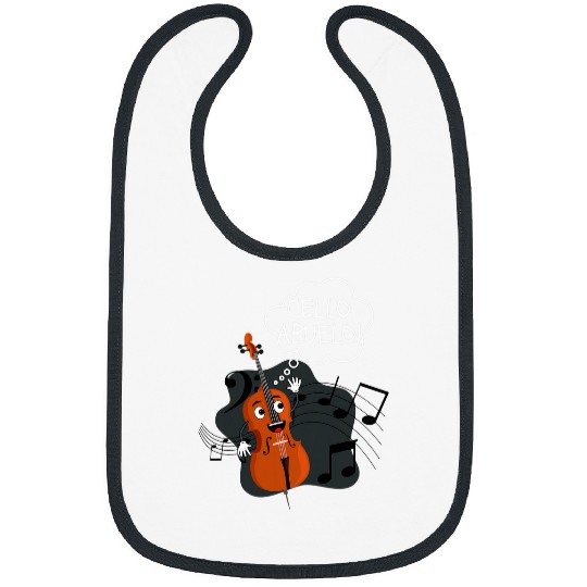 Funny Cello Cello Abuelo Band T Classical Music Puns Bibs