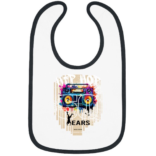 50th Year Of Hip Hop Where Words Groove And Hearts Fast Move Bibs