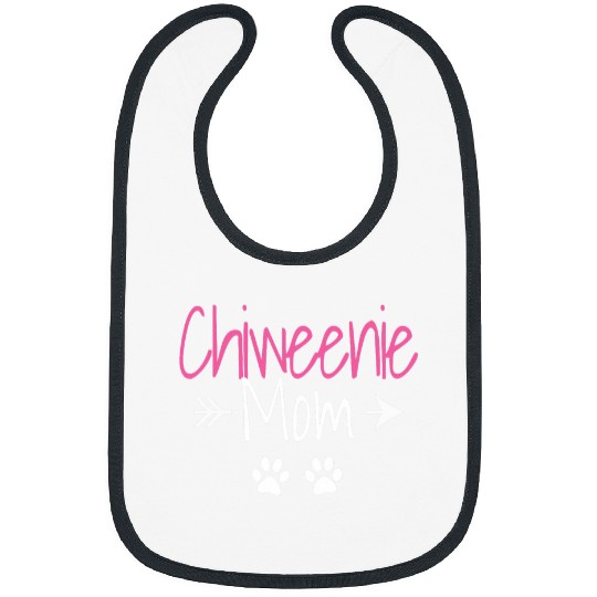 Chiweenie Mom Funny Dachshund Chihuahua Dog Mom Dad Lover Bibs