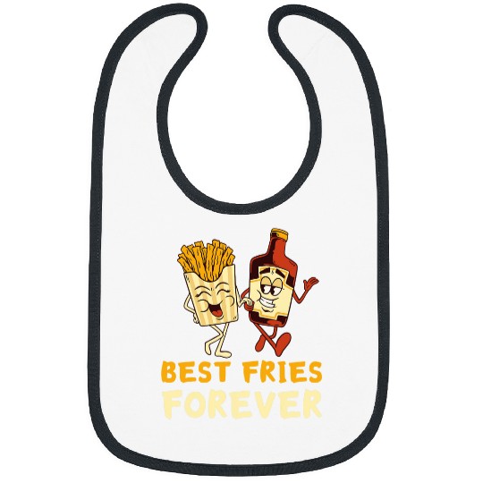 Lacrosse Gift bests Fries Forever Ketchup Potato Fry Food French Fries Bibs